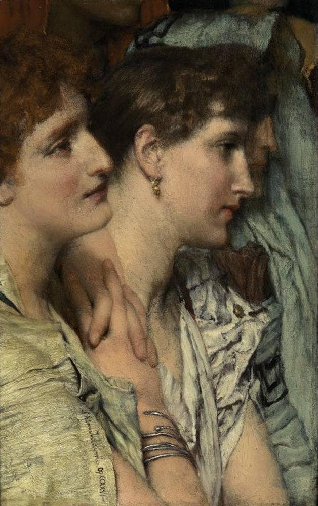 An Audience by Sir Lawrence Alma-Tadema — hand-painted portrait oil painting reproduction on canvas