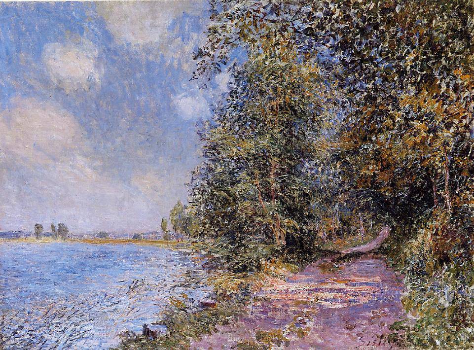 An August Afternoon near Veneux - Alfred Sisley