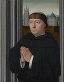 An Augustinian Friar Praying by Gerard David — hand-painted portrait oil painting reproduction on canvas