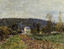 An Autumn Evening near Paris by Alfred Sisley — hand-painted botanical oil painting reproduction on canvas