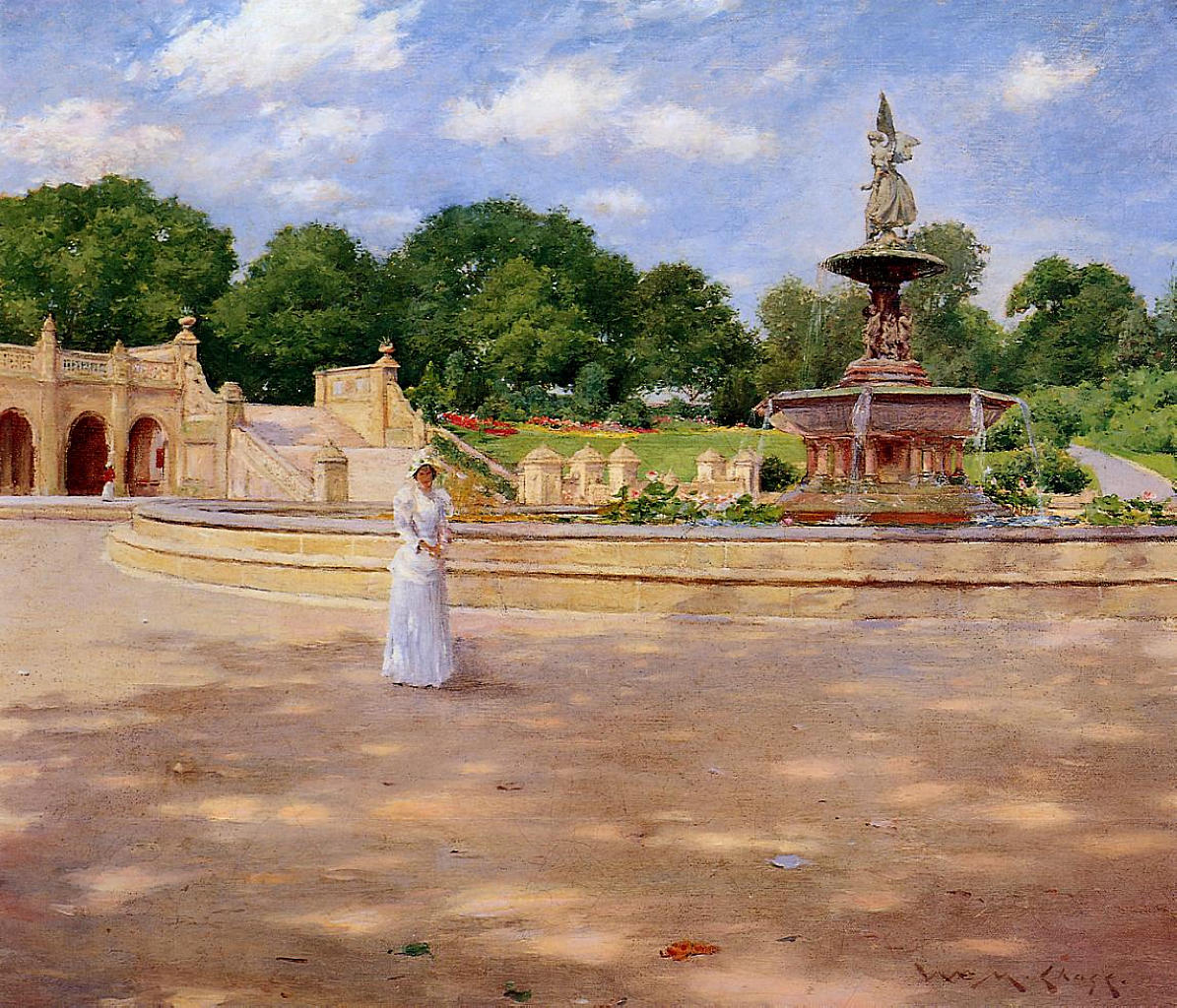 An Early Stroll in the Park - William Merritt Chase