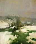 An Early Winter by John Henry Twachtman — winter oil painting wall art, Impressionism