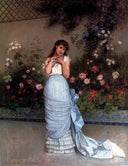 An Elegant Beauty by Auguste Toulmouche — vintage oil painting wall art, Academicism