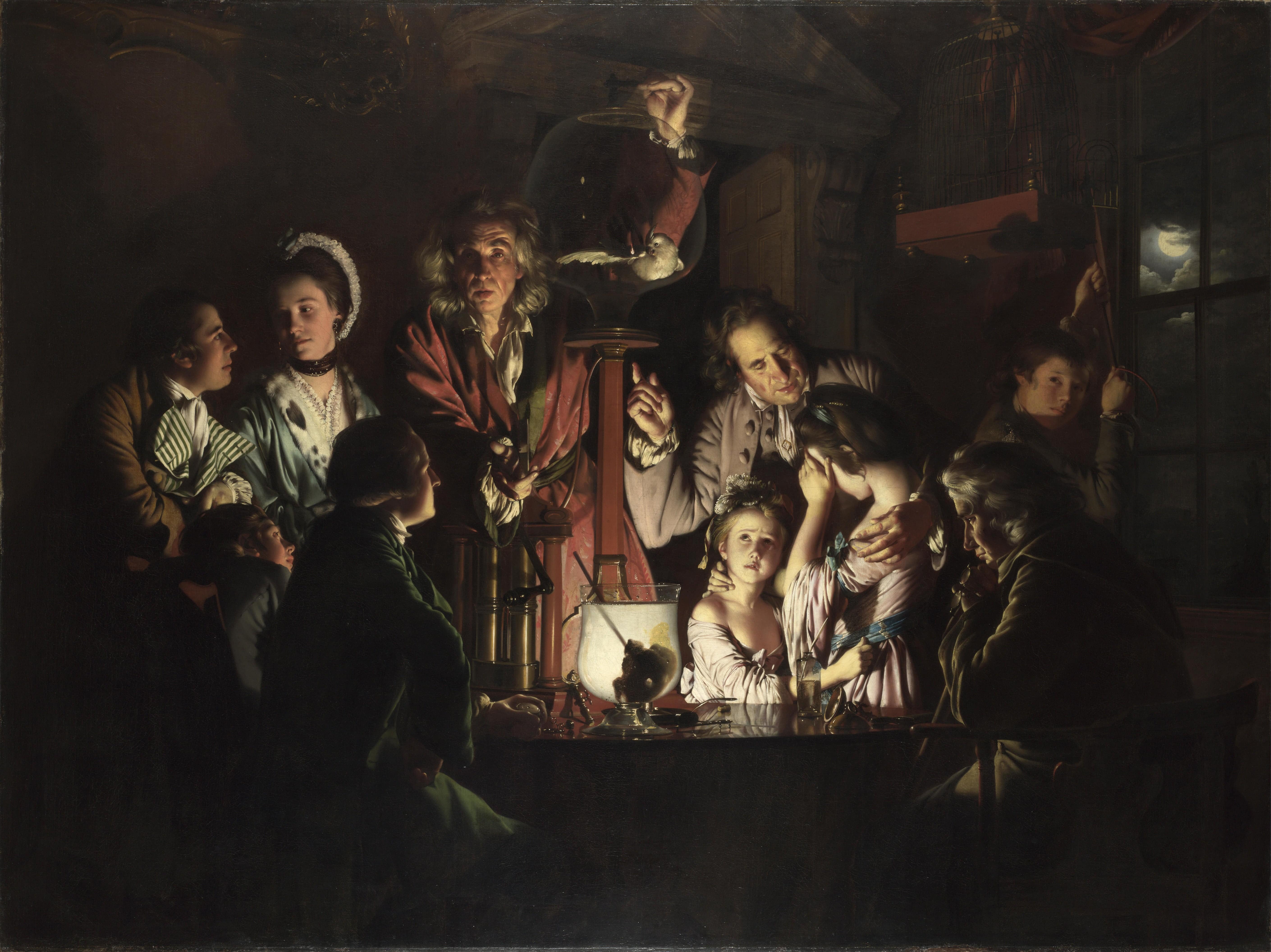 An Experiment on a Bird in the Air Pump - Joseph Wright