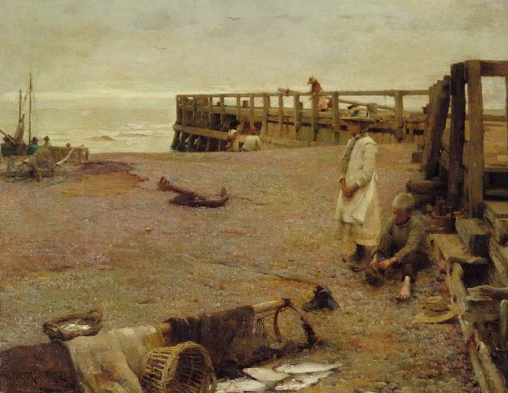 An October Morning by Walter Osborne — hand-painted landscape oil painting reproduction on canvas