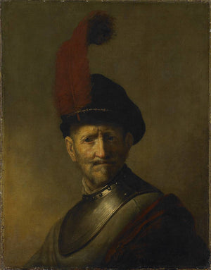 An Old Man in Military Costume (formerly called Portrait of Rembrandt's Father) - Rembrandt