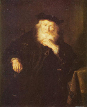 An Old Man Thinking - Salomon Koninck