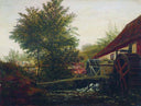 An old mill by Lev Lagorio — rural oil painting wall art, Romanticism