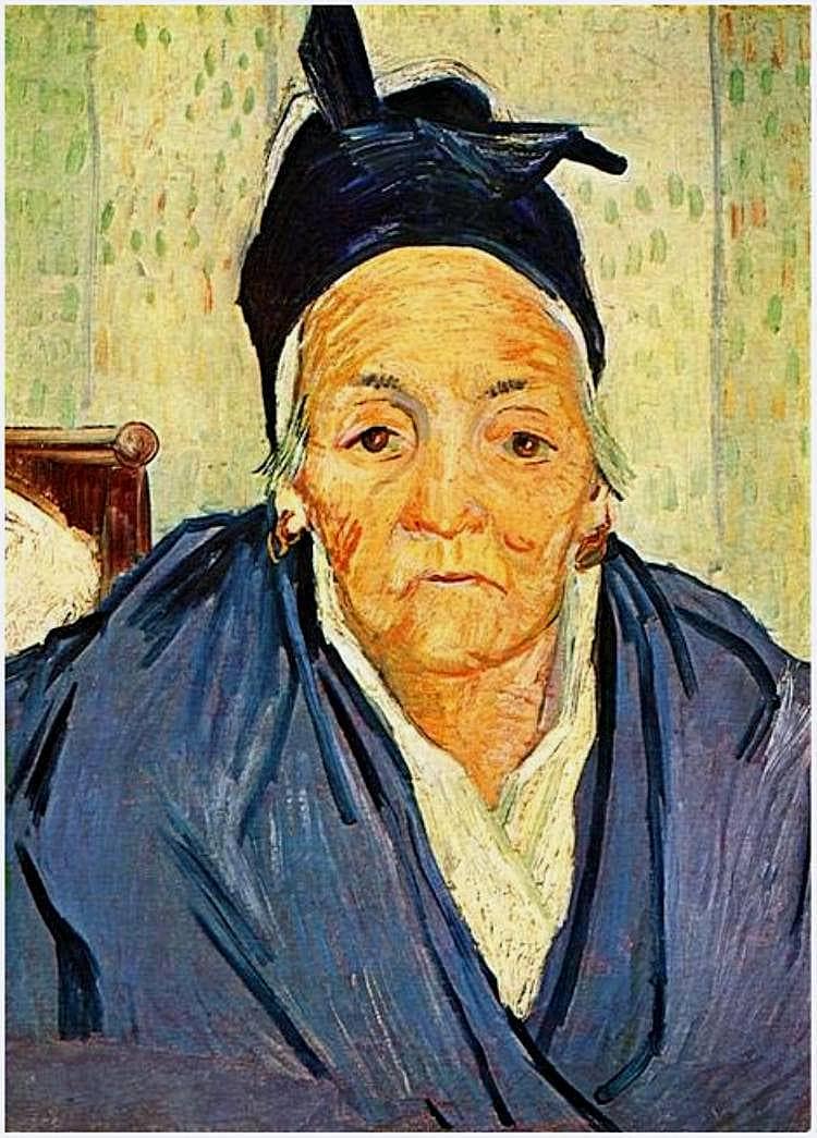 An Old Woman of Arles by Vincent van Gogh — hand-painted portrait oil painting reproduction on canvas