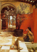 An Oleander by Sir Lawrence Alma-Tadema — religious oil painting wall art, Romanticism