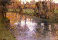 An Orchard on the Banks of a River