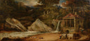 An Overshot Mill in Wales (Aberdulais) by James Ward, rural oil painting wall art, Romanticism