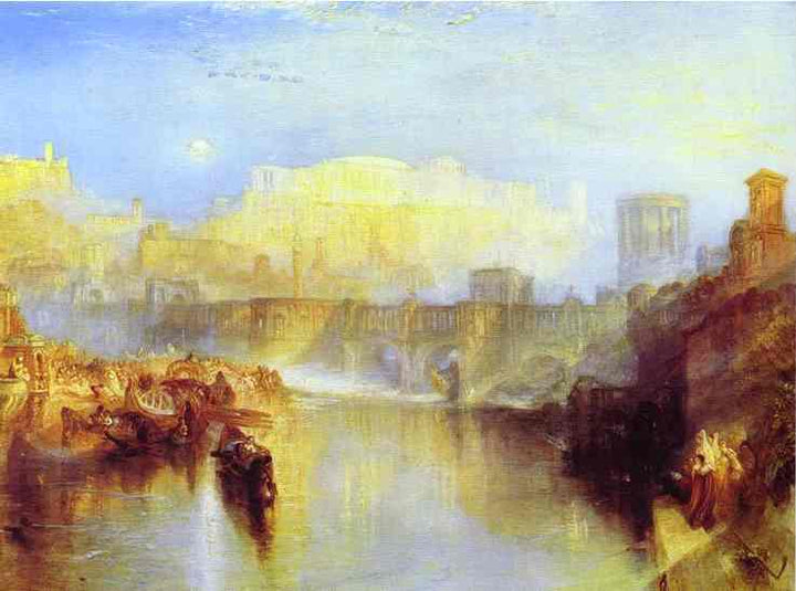 Ancient Rome Agrippina Landing with the Ashes of Germanicus by J.M.W. Turner — hand-painted botanical oil painting reproduction on canvas