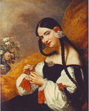 Andalousienne by Charles de Steuben — female oil painting wall art, Romanticism