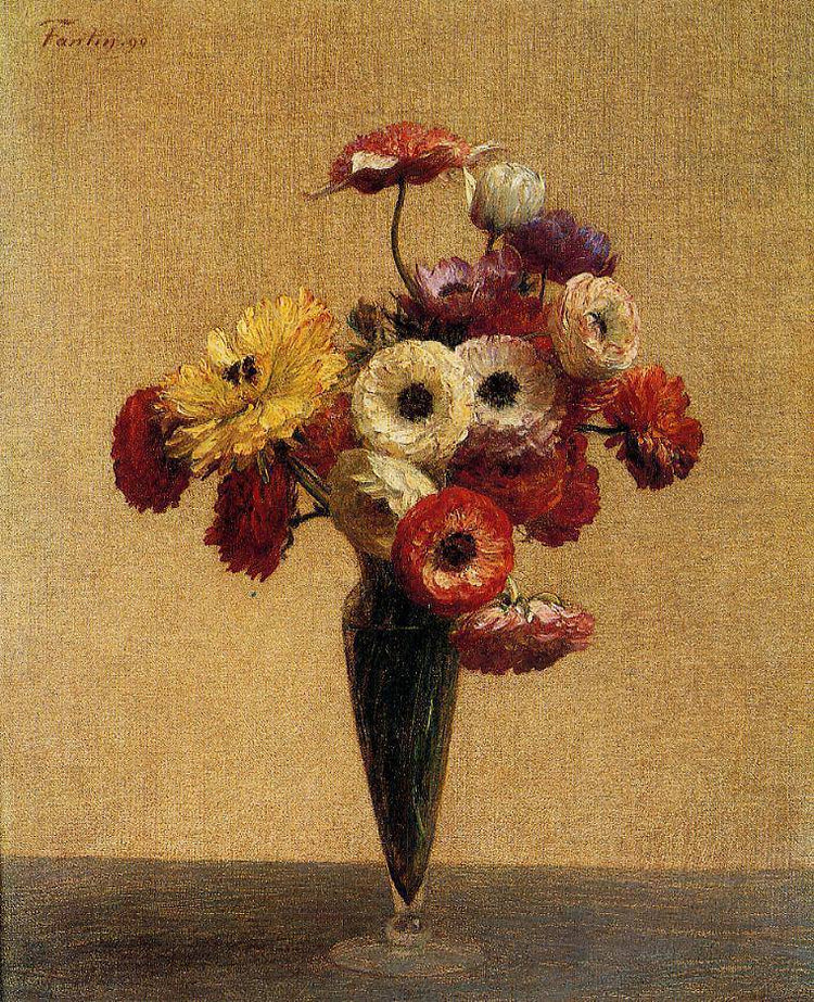 Anemones and Buttercups - Henri Fantin-Latour