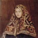 Anfisa by Vasily Surikov — male oil painting wall art, Realism
