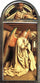 Angel Annunciate, from exterior of left panel of the Ghent Altarpiece in entryway
