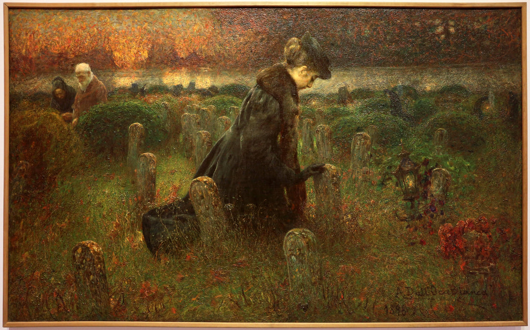 The loves of souls by Angelo Dall'Oca Bianca — hand-painted landscape oil painting reproduction on canvas