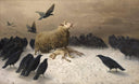 Anguish by August Friedrich Schenck — bird oil painting wall art, Romanticism
