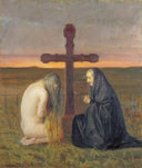 Grief by Anna Ancher — hand-painted cultural oil painting reproduction on canvas