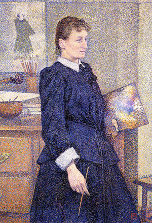 Anna Boch in Her Studio - Theo van Rysselberghe