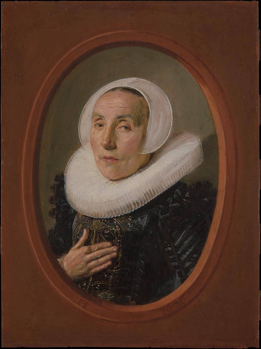 Anna van der Aar by Frans Hals — hand-painted portrait oil painting reproduction on canvas
