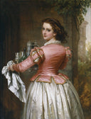 Anne Page by Thomas Francis Dicksee — hand-painted portrait oil painting reproduction on canvas
