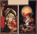 Annunciation and Resurrection by Matthias Grünewald — religion oil painting wall art, Northern Renaissance
