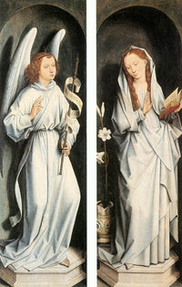 Annunciation by Hans Memling — hand-painted cultural oil painting reproduction on canvas