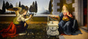 Annunciation by Leonardo da Vinci, religion oil painting wall art, Early Renaissance