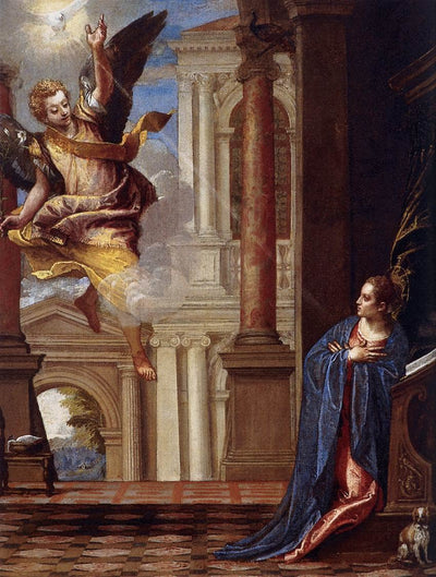 Annunciation in master bedroom