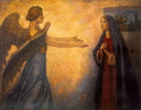 Annunciation by Vasily Surikov — religion oil painting wall art, Realism