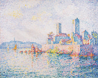 Antibes, the towers by Paul Signac — hand-painted architectural oil painting reproduction on canvas