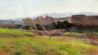 Antignano by Elin Danielson-Gambogi — hand-painted landscape oil painting reproduction on canvas