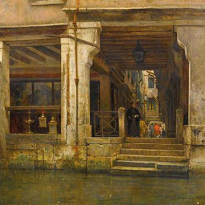 Antique Shop, Venice by Vincenzo Caprile — Oil Painting Reproduction