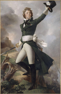 Antoine-philippe De La Trémoille, Prince De Talmont by Léon Cogniet — hand-painted portrait oil painting reproduction on canvas