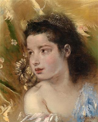 Portrait of a Girl with a Moon Tiara