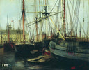 Antwerp, Belgium by Alexey Bogolyubov — ships oil painting wall art, Romanticism