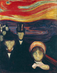 Anxiety by Edvard Munch — hand-painted surrealism oil painting reproduction on canvas
