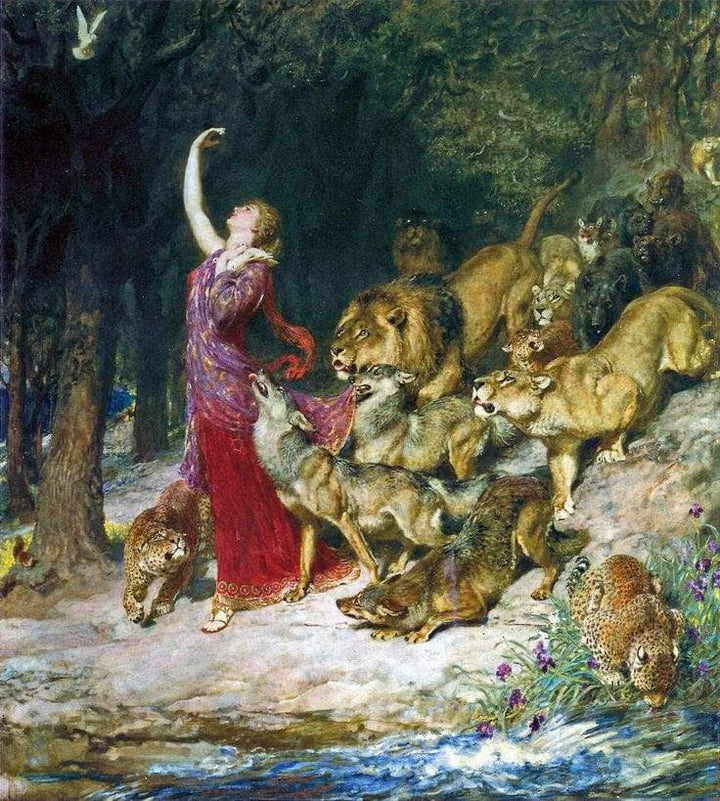Aphrodite by Briton Riviere — hand-painted animal oil painting reproduction on canvas