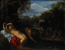 Apollo  and  Coronis by Adam Elsheimer — hand-painted cultural oil painting reproduction on canvas