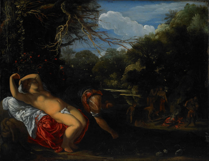 Apollo  and  Coronis by Adam Elsheimer — hand-painted cultural oil painting reproduction on canvas