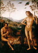 Apollo and Marsyas by Pietro Perugino — hand-painted cultural oil painting reproduction on canvas