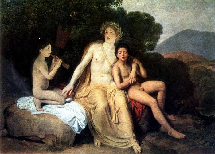 Apollo, Hyacinthus and Cyparis singing and playing - Alexander Ivanov