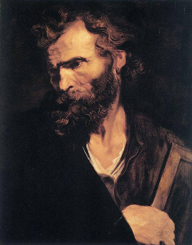 Apostle Jude by Anthony van Dyck — hand-painted portrait oil painting reproduction on canvas