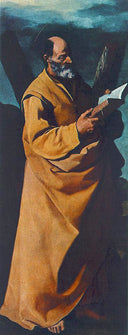 Apostle St. Andrew by Francisco de Zurbaran, religion oil painting wall art, Baroque