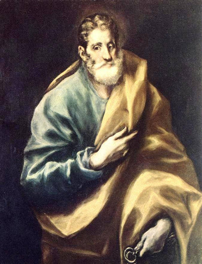 Apostle St. Peter in study