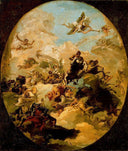 Apotheosis of Hercules by Giovanni Domenico Tiepolo — fantasy oil painting wall art, Rococo