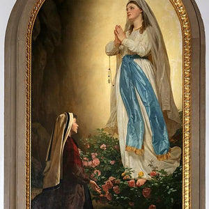 Apparition of the madonna to bernadette of lourdes