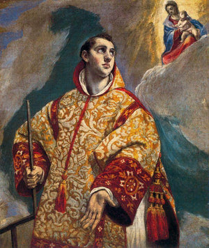 Apparition of the Virgin to St. Lawrence - El Greco